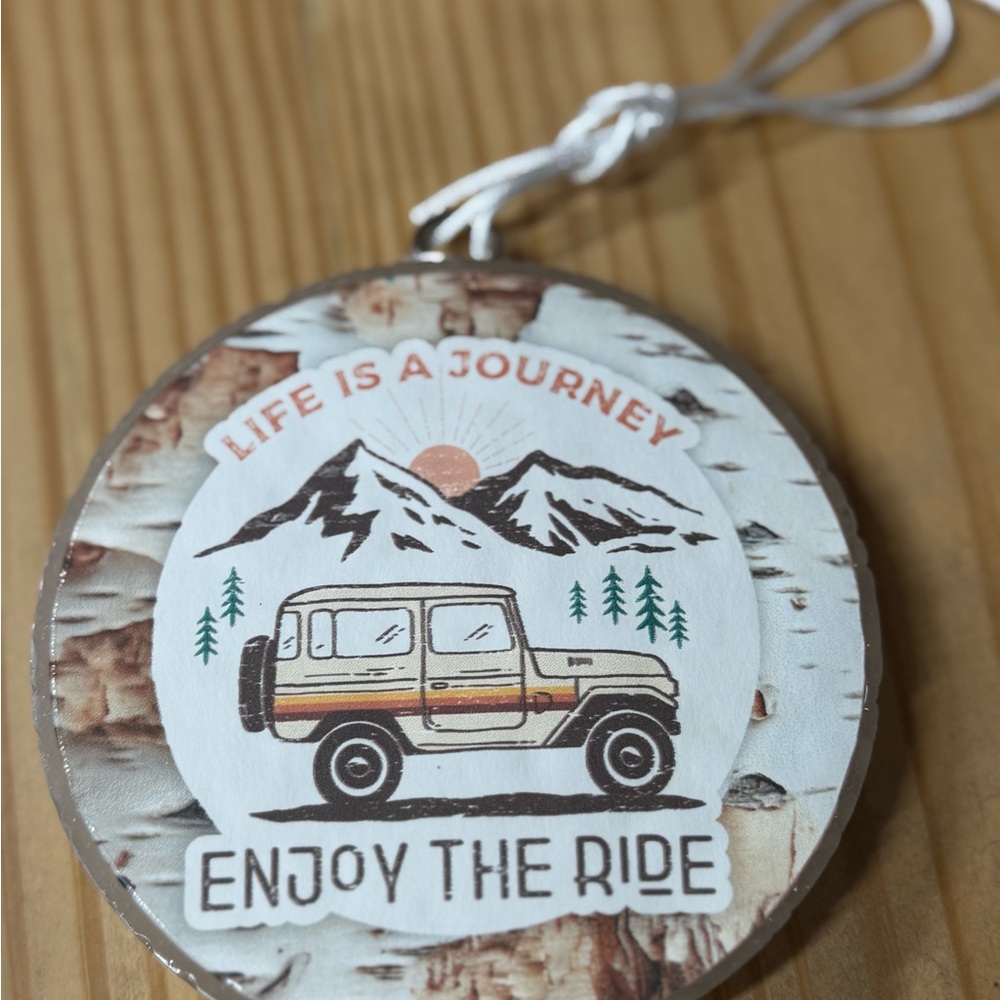 Mountain Design Car Freshie (Leather)